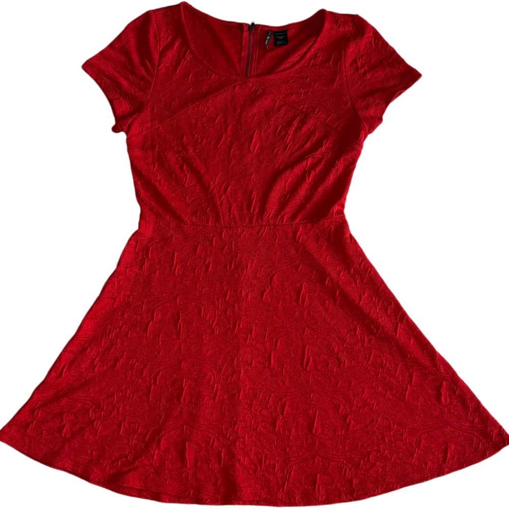 Vibrant Red Mini Dress